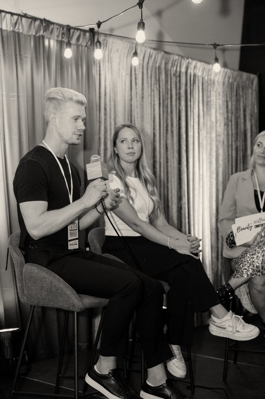 Matthew Link speaking on a conference panel